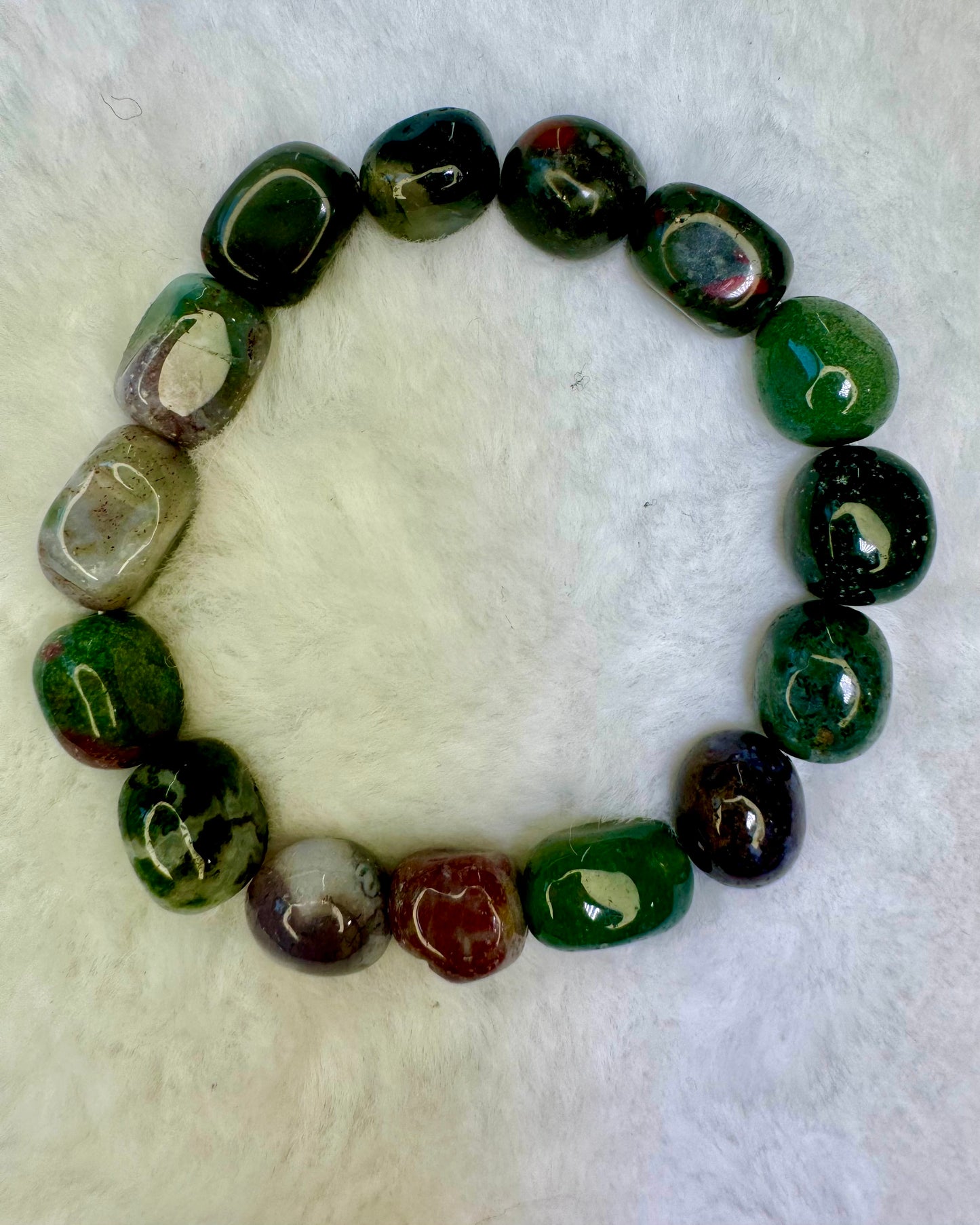 Fancy Jasper Jellybean Bracelet