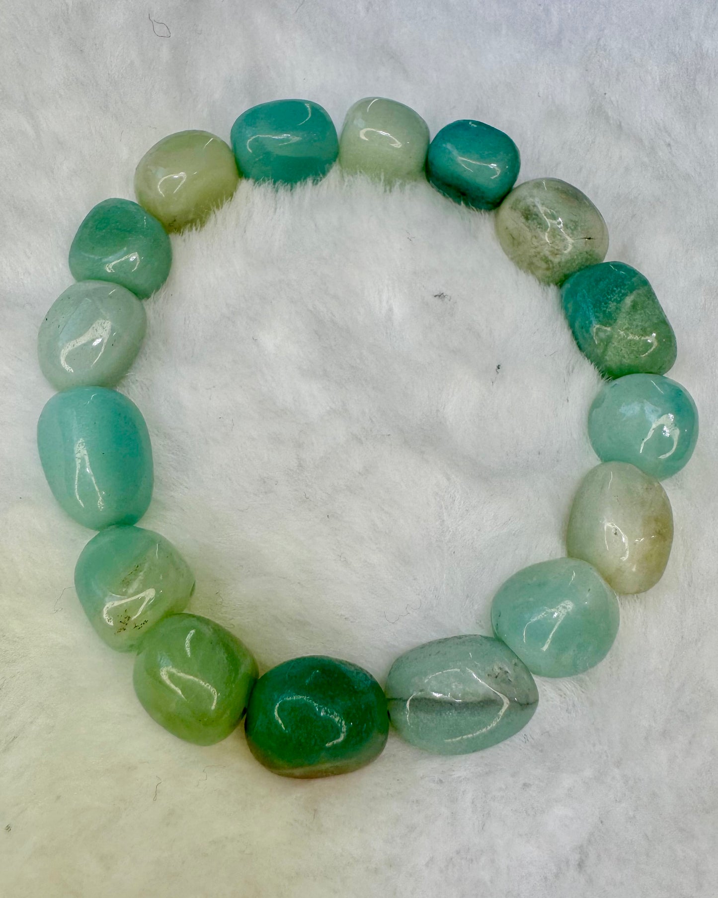 Amazonite Jellybean Bracelet