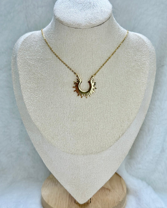 Gold Plated Sun Necklace