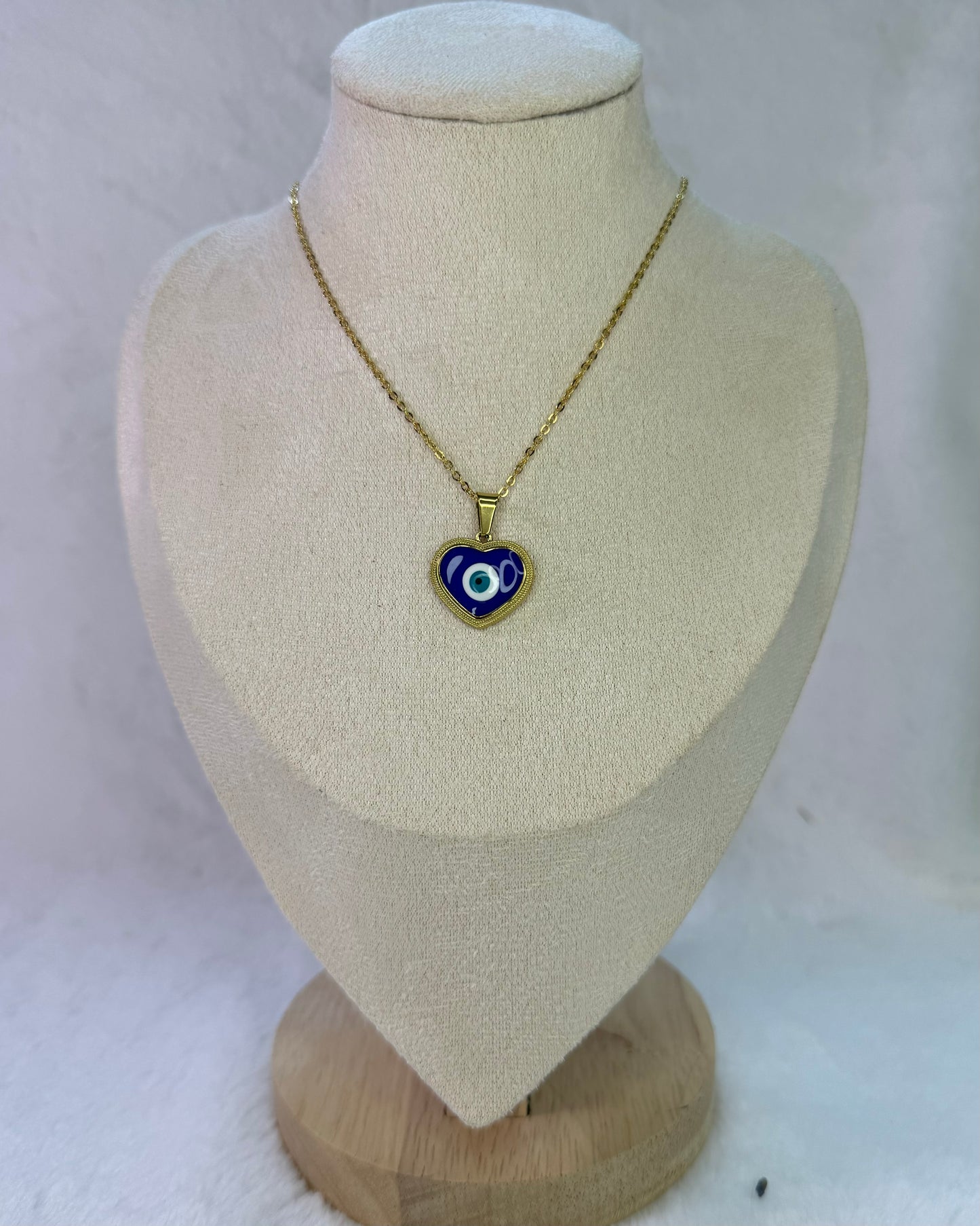 GD Blue Heart Necklace