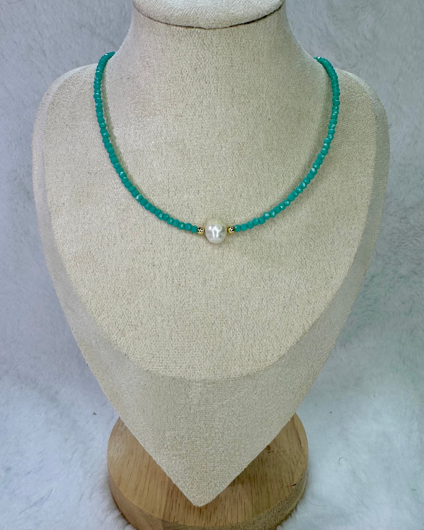 Turquoise Pearl Necklace