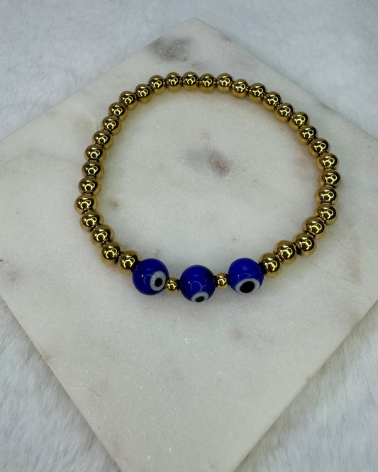 Evil Eye Gold Plated Bracelet