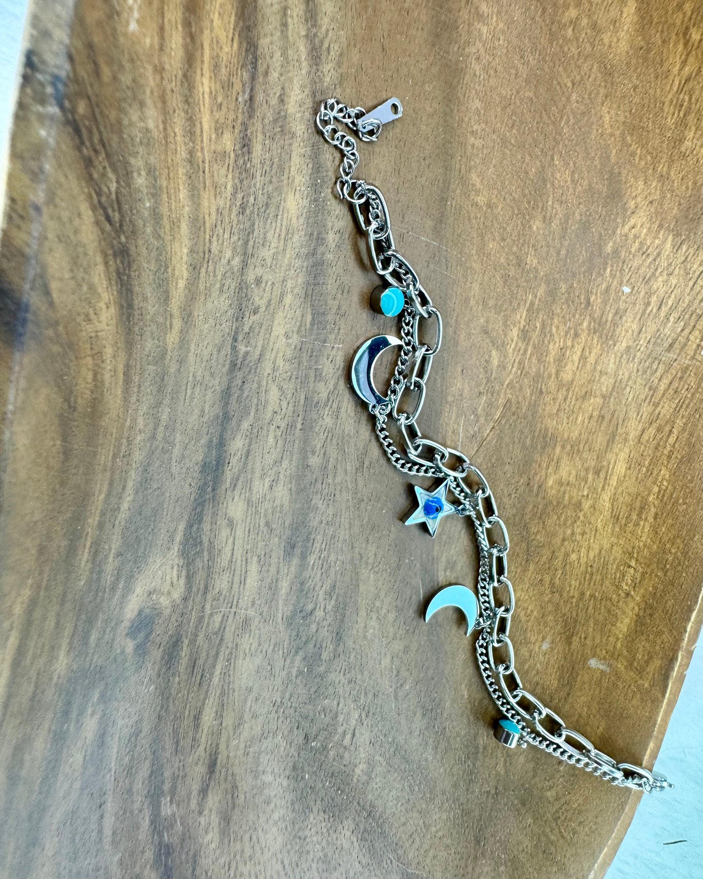 Blue Moon 2 Layers Bracelet